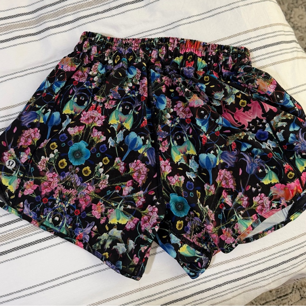 lululemon athletica Hotty Hot Floral Athletic Shorts